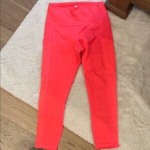 Fabletics Powerhold Pink Capri Leggings
